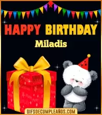 GIF Happy Birthday Miladis